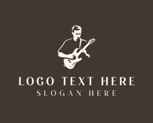 Performer - Concert Guitarist Performer logo design