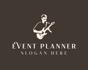 Concert Guitarist Performer Logo