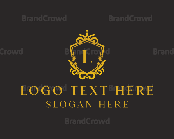 Royal Crown Shield Crest Logo