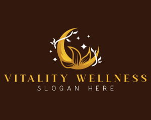 Moon Leaves Wellness logo design