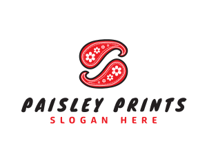 Paisley Pattern Bandanna  logo design