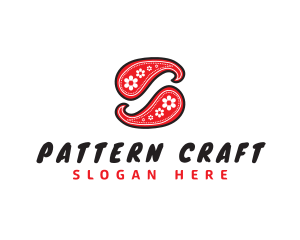 Paisley Pattern Bandanna  logo design