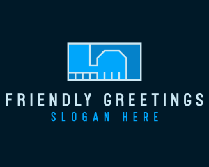 Greeting - Geometric Handshake Deal logo design