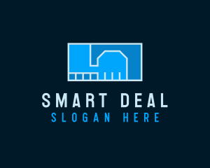 Deal - Geometric Handshake Deal logo design
