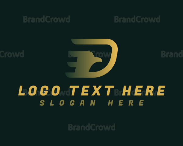 Business Eagle Bird Letter D Logo