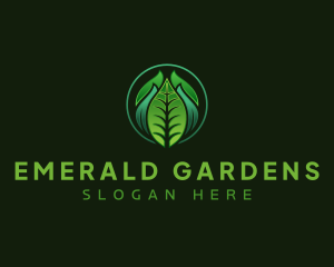 Leaf Organic Plant logo design