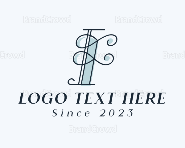 Elegant Swirl Beauty Logo