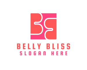 Pink Letter BB Monogram logo design