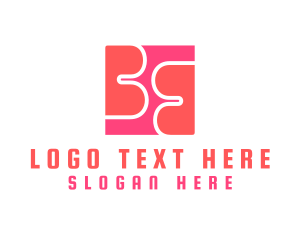 Fashion - Pink Letter BB Monogram logo design