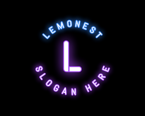 Party - Neon Light Entertainment logo design