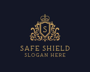 Crown Royalty Shield logo design