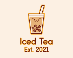 Happy Bubble Tea  logo design