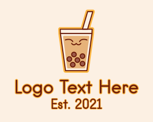 Coolers - Happy Bubble Tea logo design