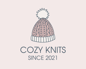 Knit Winter Hat logo design