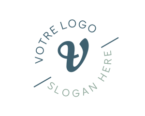 Simple Casual Cursive  Logo