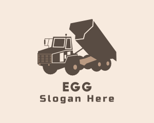Trucking - Construction Dump Truck logo design