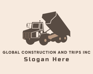 Machinist - Construction Dump Truck logo design