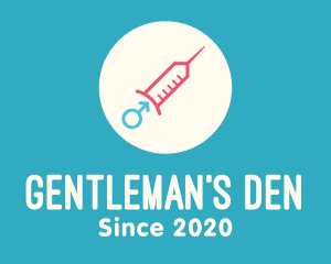 Male - Male Testosterone Injection logo design