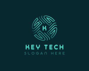 Cybersecurity Biometrics Technology logo design