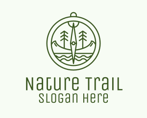 Outdoors - Green Compass Nature Outdoors logo design