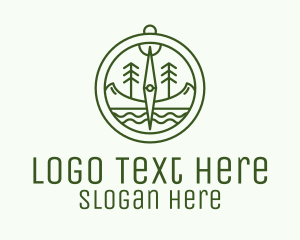 Green - Green Compass Nature Outdoors logo design