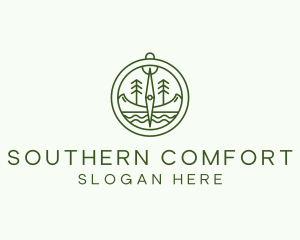 Green Compass Nature Outdoors logo design