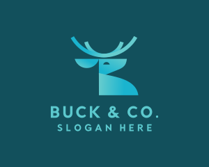 Wildlife Deer Animal  logo design