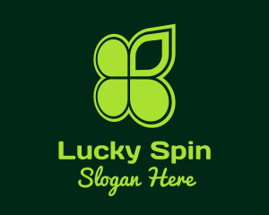 Lucky Clover Leaf logo design