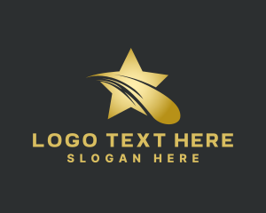 Luxury - Entertainment Studio Shooting Star logo design