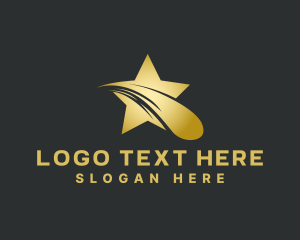 Veteran - Entertainment Studio Shooting Star logo design