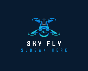 Aerial Camera Drone  logo design