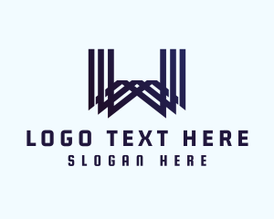 Enterprise - Geometric Linear Letter W logo design