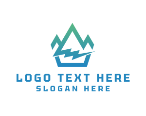 Terrain - Mountain Natural Energy logo design