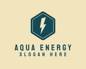 Hexagon Electric Energy logo design