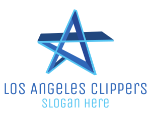 3D Blue Star Logo