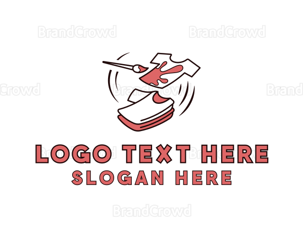 Tshirt Paint Ink Logo