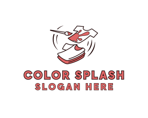 Tshirt Paint Ink logo design