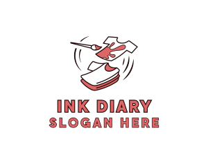 Tshirt Paint Ink logo design