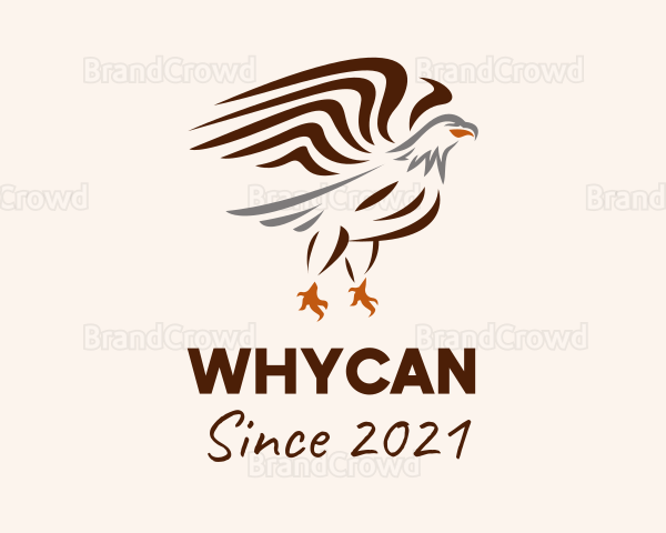 Minimalist Wild Eagle Logo