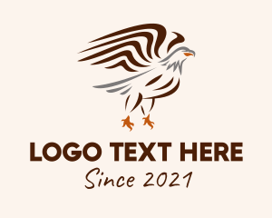Wild Bird - Minimalist Wild Eagle logo design