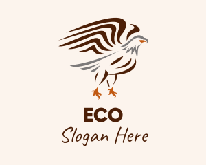 Minimalist Wild Eagle Logo