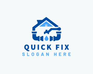 House Plumbing Fix logo design