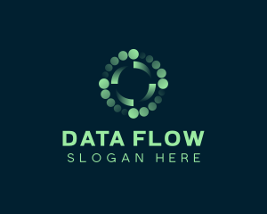 Data Technology App logo design