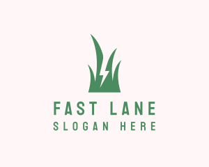 Fast Landscaping Grass logo design