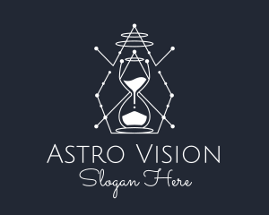 Simple Constellation Hourglass logo design