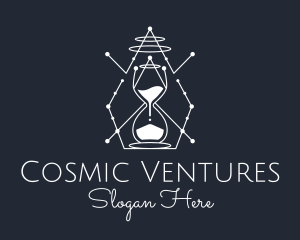 Simple Constellation Hourglass logo design