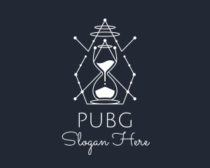 Explore - Simple Constellation Hourglass logo design