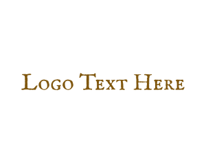 Gold - Papyrus Ancient Writing logo design