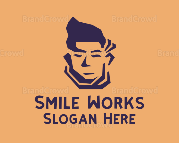 Man Model Face Logo