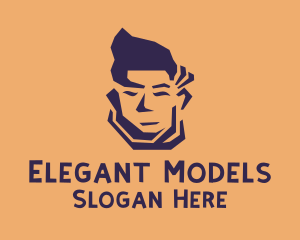 Modeling - Man Model Face logo design